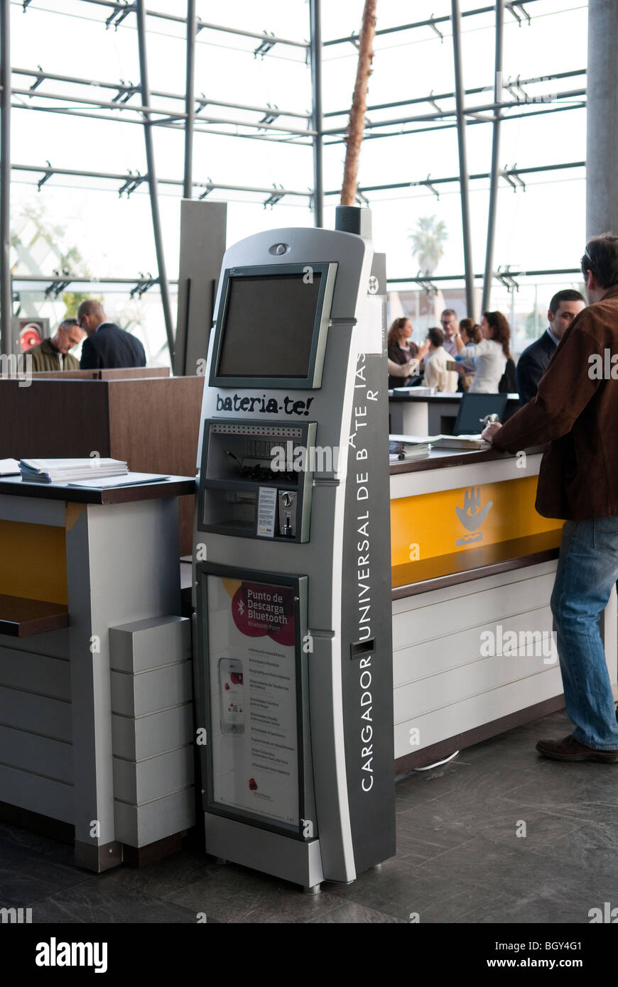universal charging station for mobile phones of different brands in the