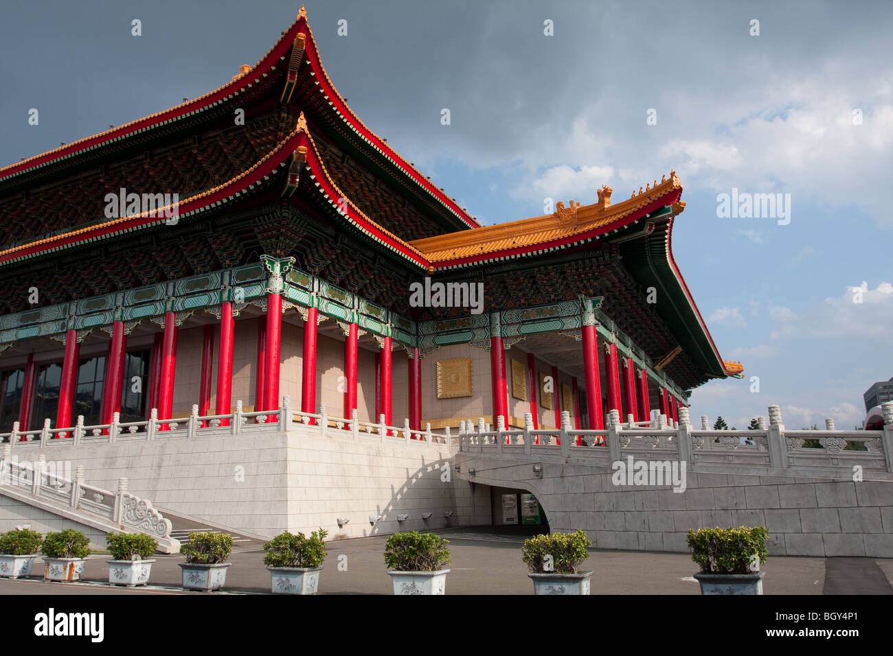 National Theater at Liberty Square (also Freedom Square), Zhongzheng District, Taipei City, Taiwan Stock Photo