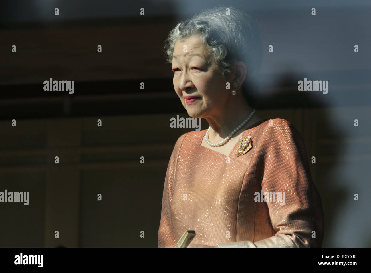 Empress Michiko of Japan, in the grounds of the Imperial Palace, Tokyo Stock Photo
