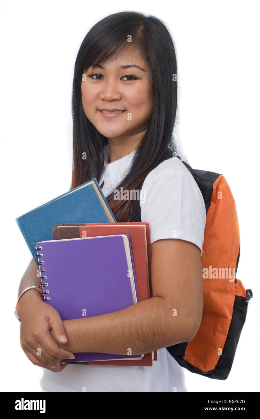 Student with books Stock Photo - Alamy