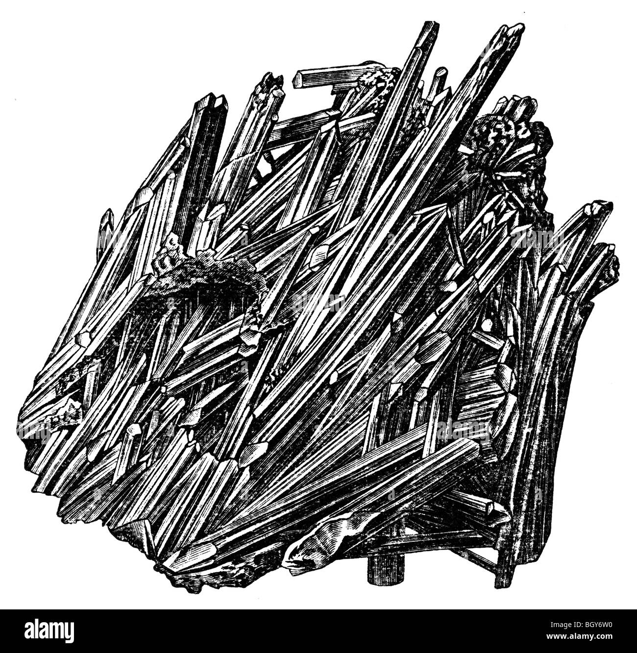 Stibnite Stock Photo