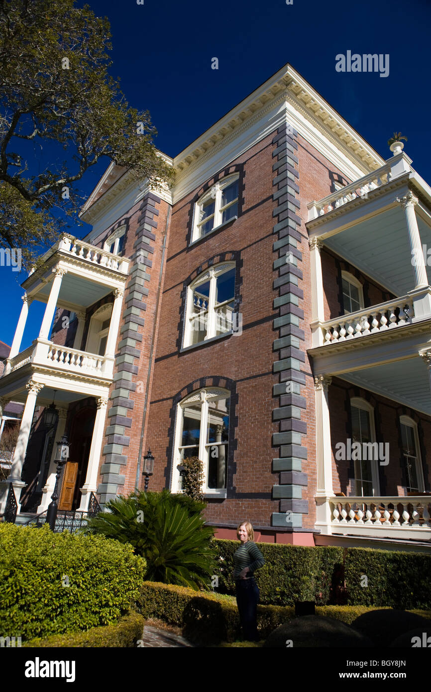 Calhoun Mansion, Meeting Street, Charleston, South Carolina, United States of America. Stock Photo
