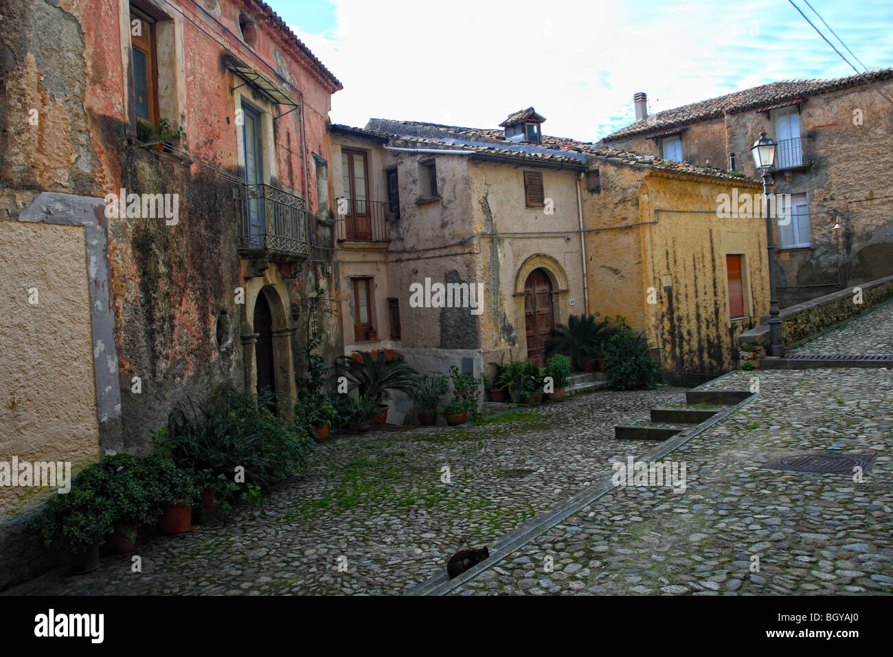 view of amantea traditional town of italy Stock Photo Alamy