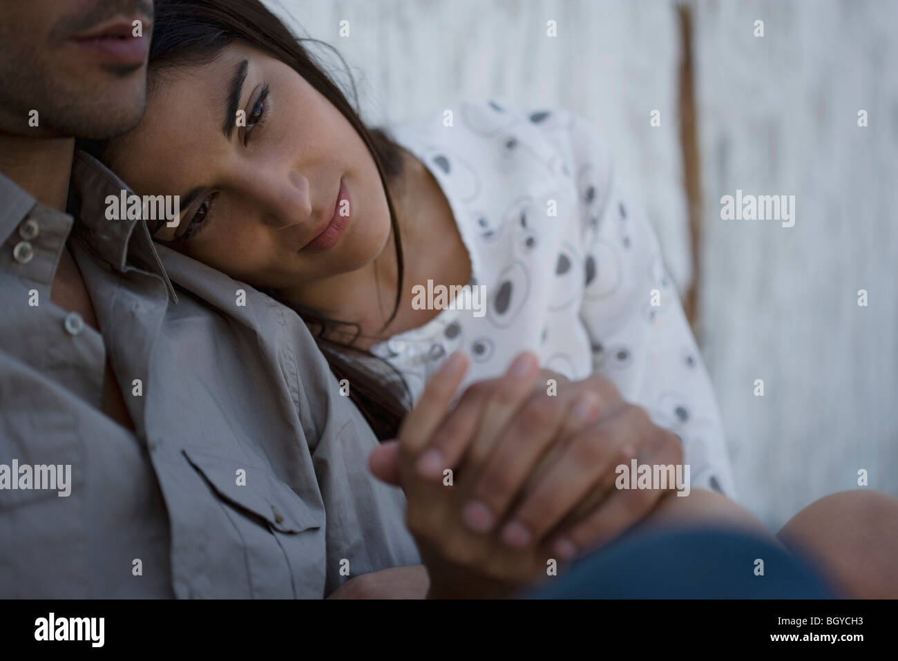 Woman resting head on mans hires stock photography and images Alamy