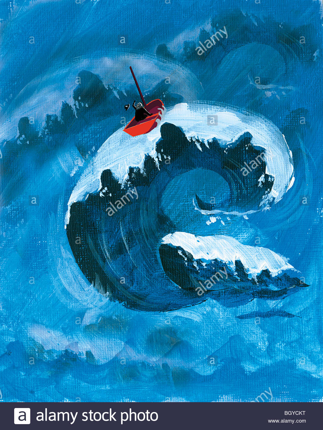Boat Storm Painting Stock Photos &amp; Boat Storm Painting ...
