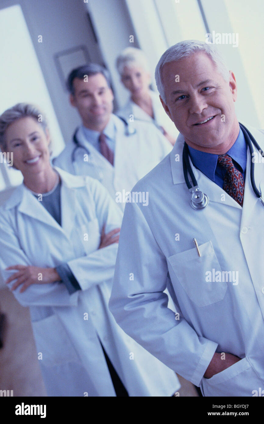 Team three doctors smile hi-res stock photography and images - Alamy