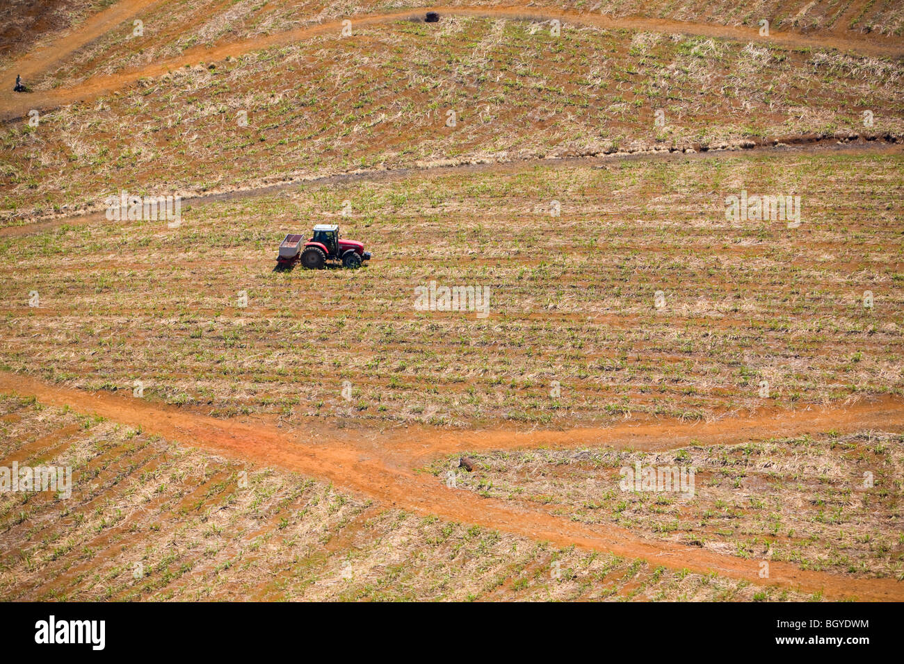 Crops harvest tractor above hi-res stock photography and images - Alamy
