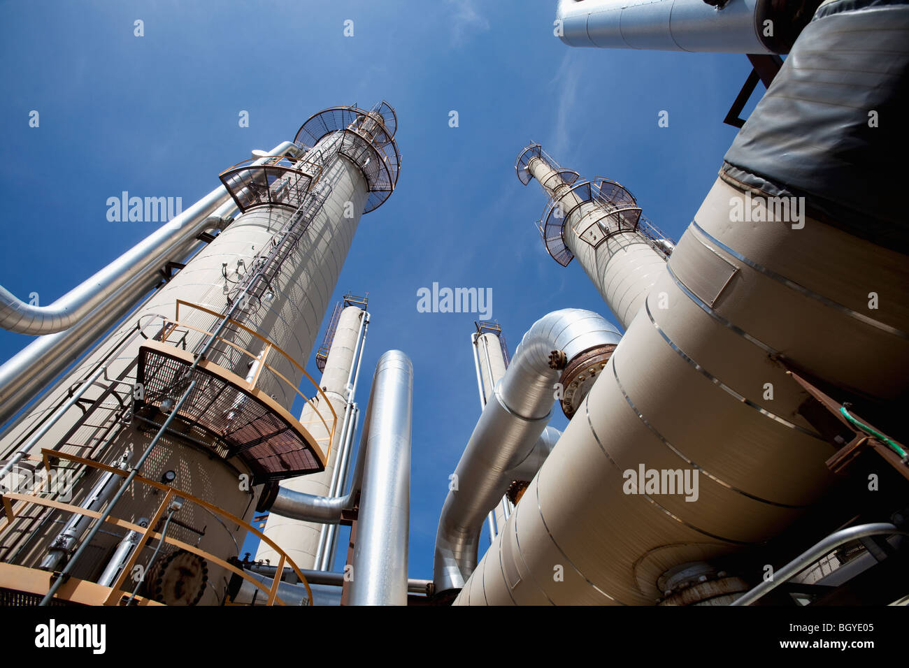 Oil and gas station Stock Photo