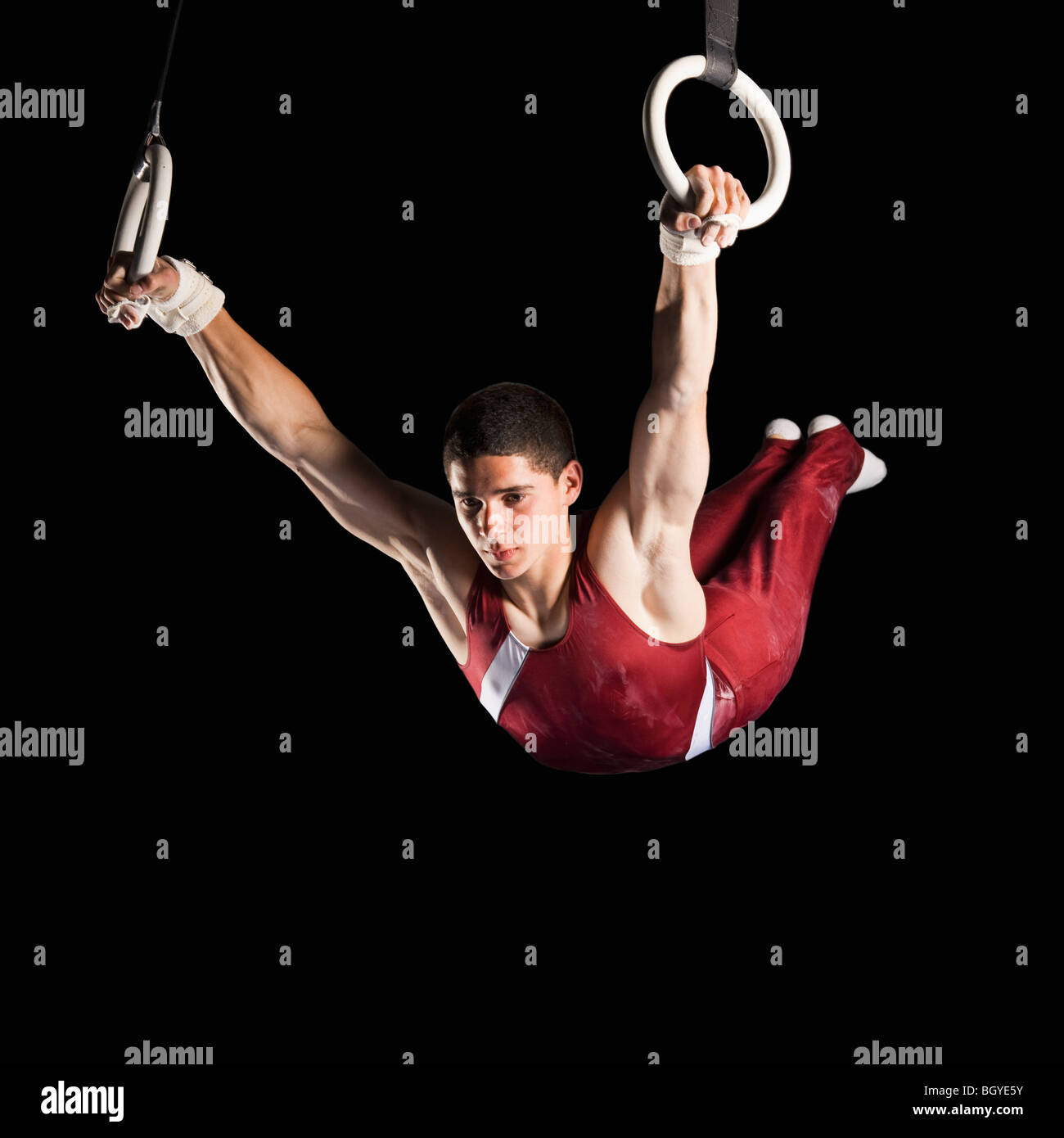Teen boy gymnastics rings hires stock photography and images Alamy