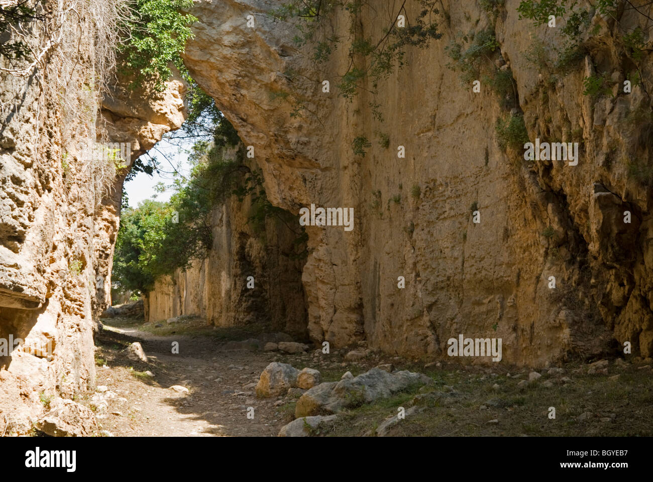 Besikli Cave Kaya Tomb Cevlik Antakya Turkey Stock Photo