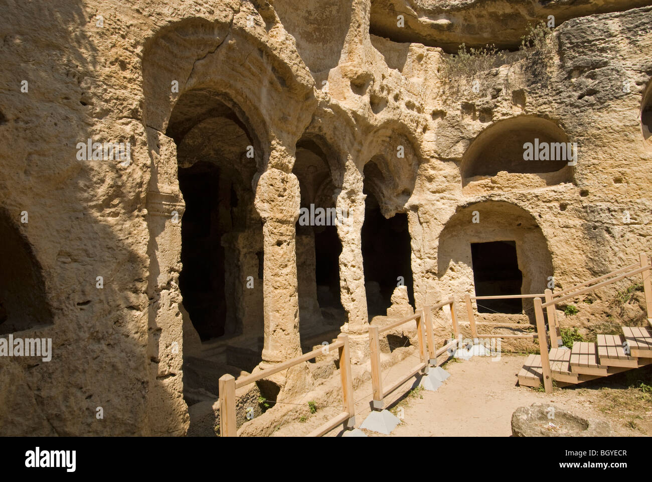 Besikli Cave Kaya Tomb Cevlik Antakya Turkey Stock Photo