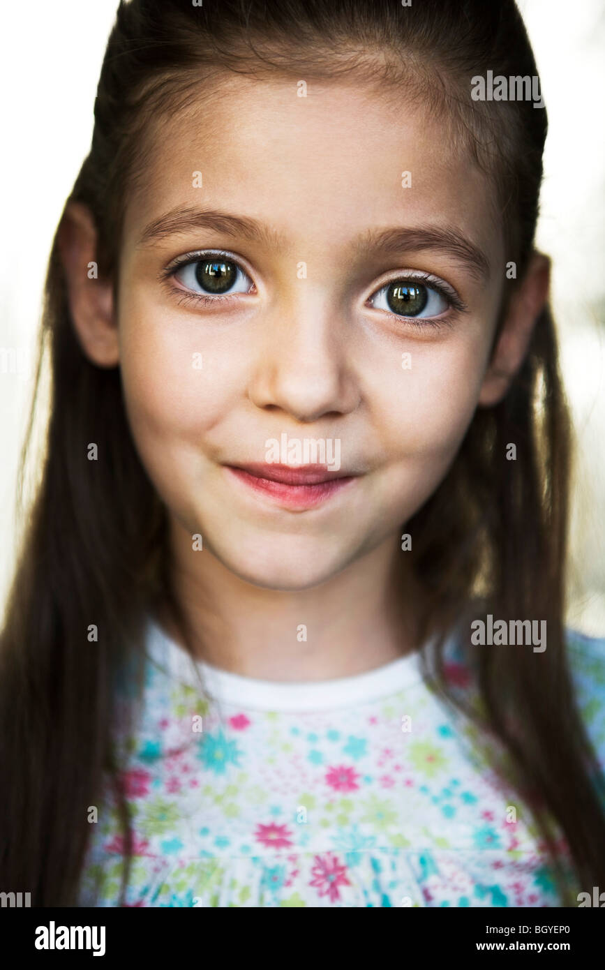 Little girl, portrait Stock Photo