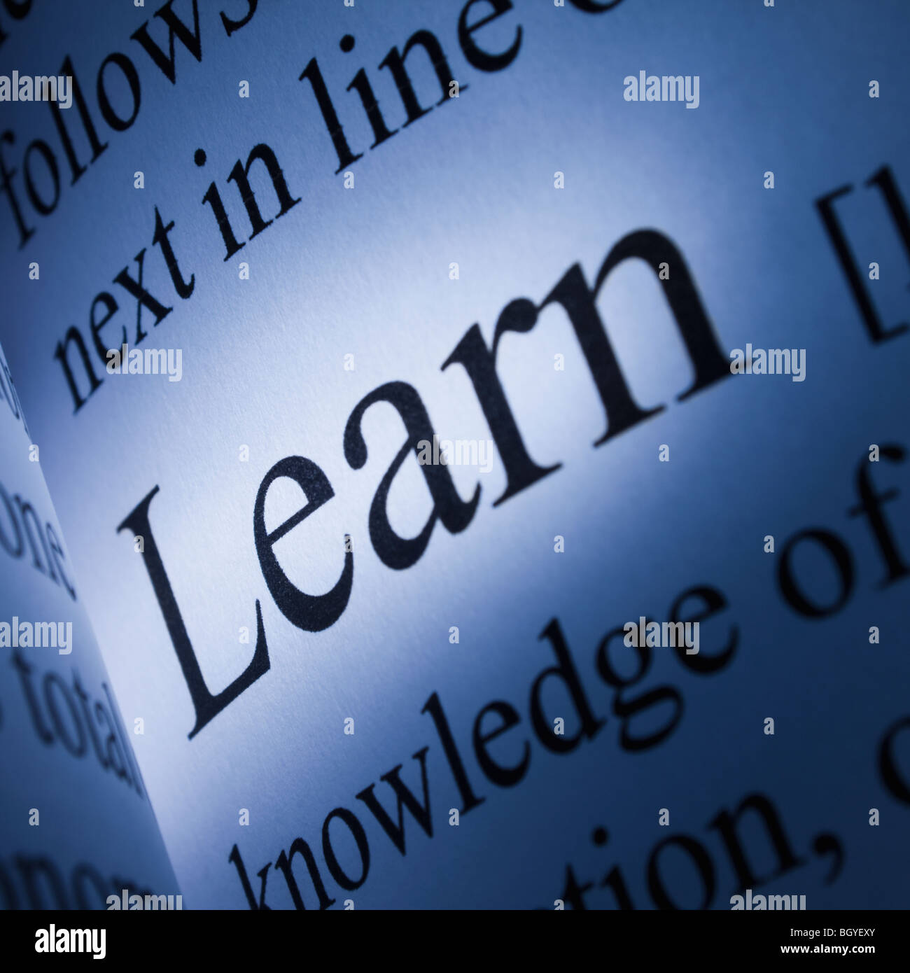 Words in dictionary Stock Photo Alamy