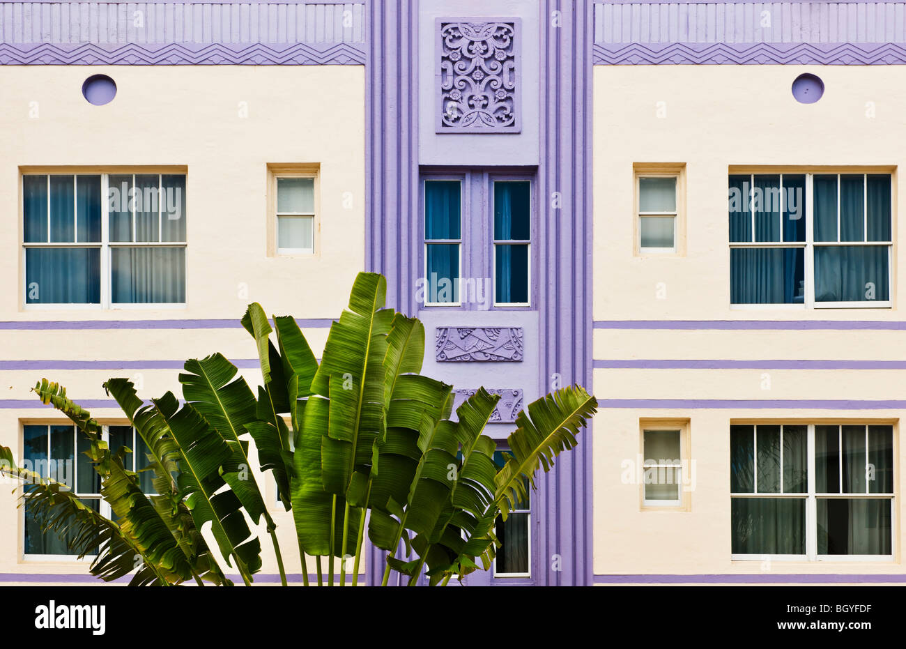 Plant and exterior of building Stock Photo