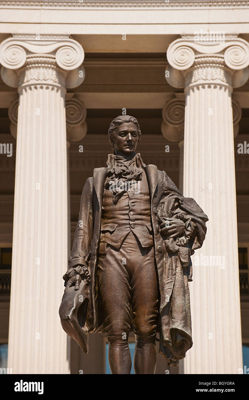 Statue of Alexander Hamilton Stock Photo
