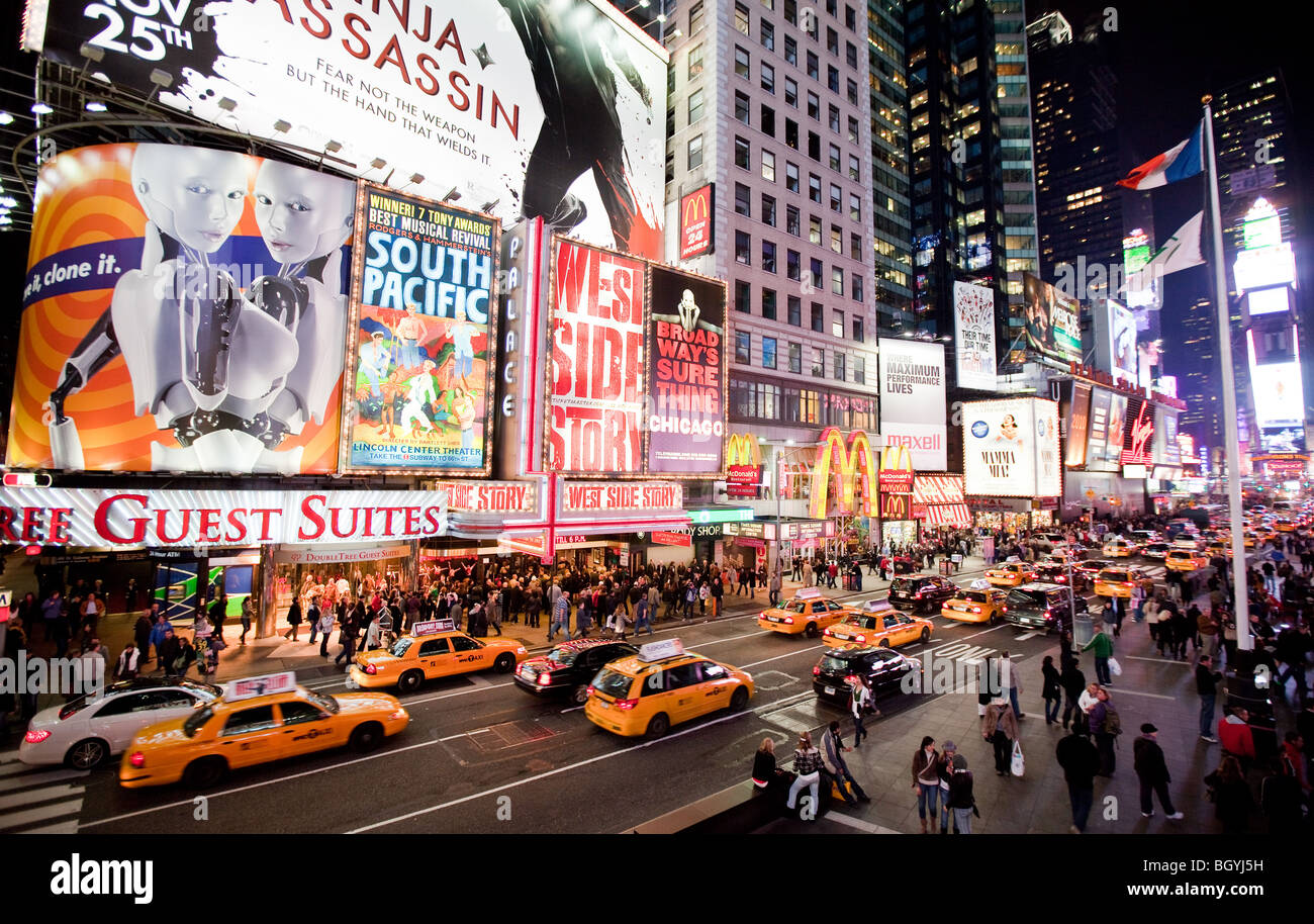 Nueva York - Times Square & Broadway Stock Photo