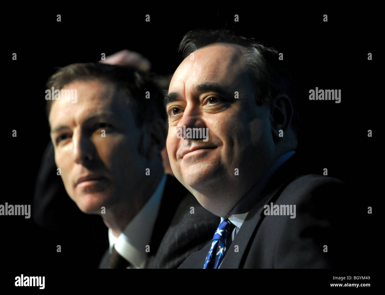 Alex Salmond First Minister for Scotland  (right) and Jim Murphy the Secretary of State for Scotland. Stock Photo