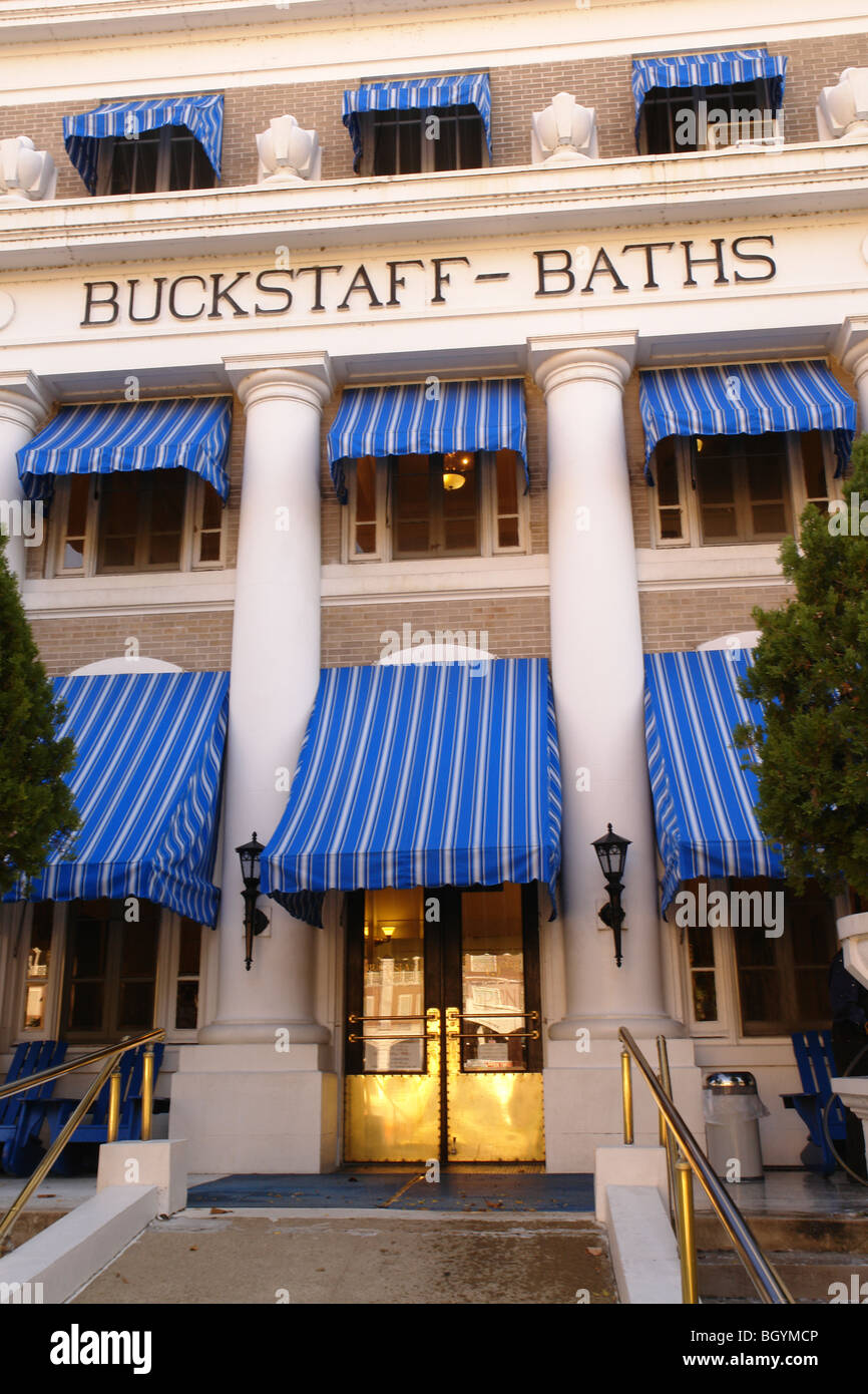 Hot Springs, AR, Arkansas, downtown, Buckstaff Baths, Bath House Stock