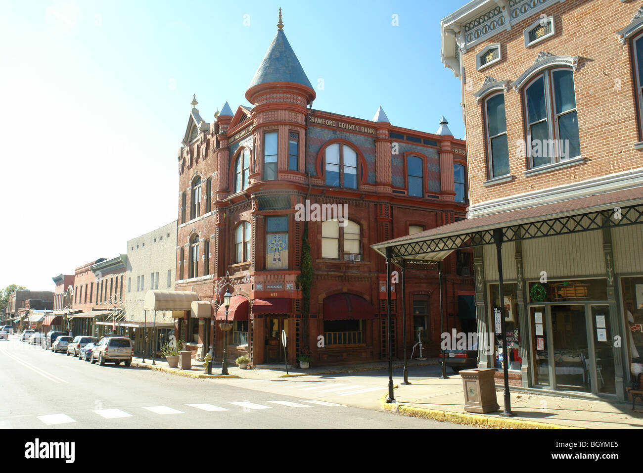Van Buren, AR, Arkansas, downtown, Historic Main Street Stock Photo Alamy