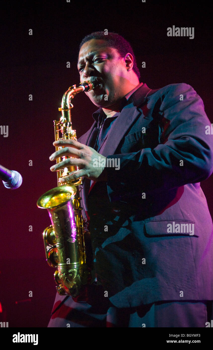 Jazz alto saxophone player Vincent Herring playing "KIND OF BLUE" with