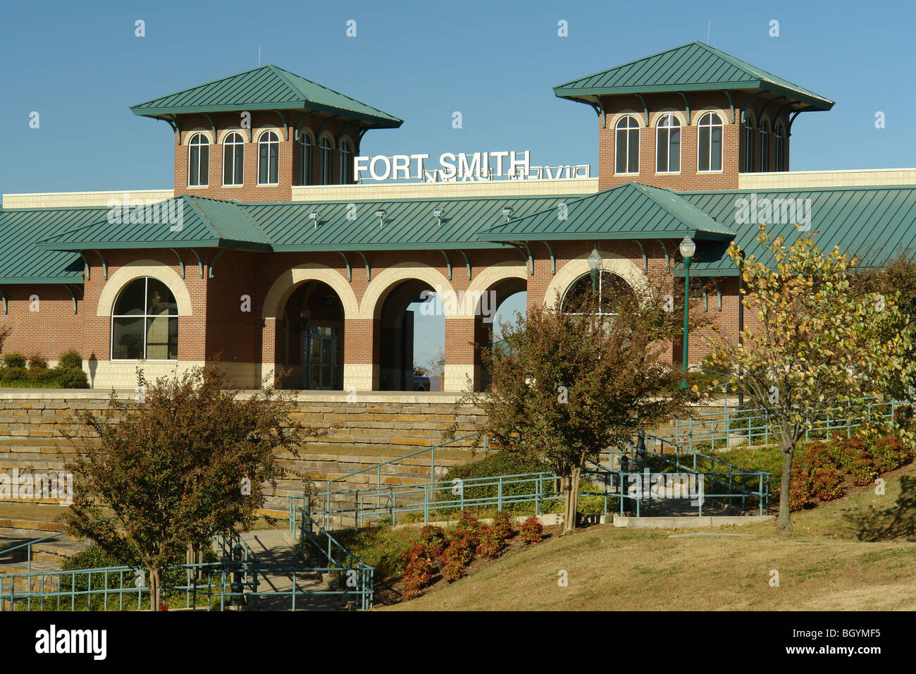 Fort Smith, AR, Arkansas, downtown, River Park Stock Photo Alamy