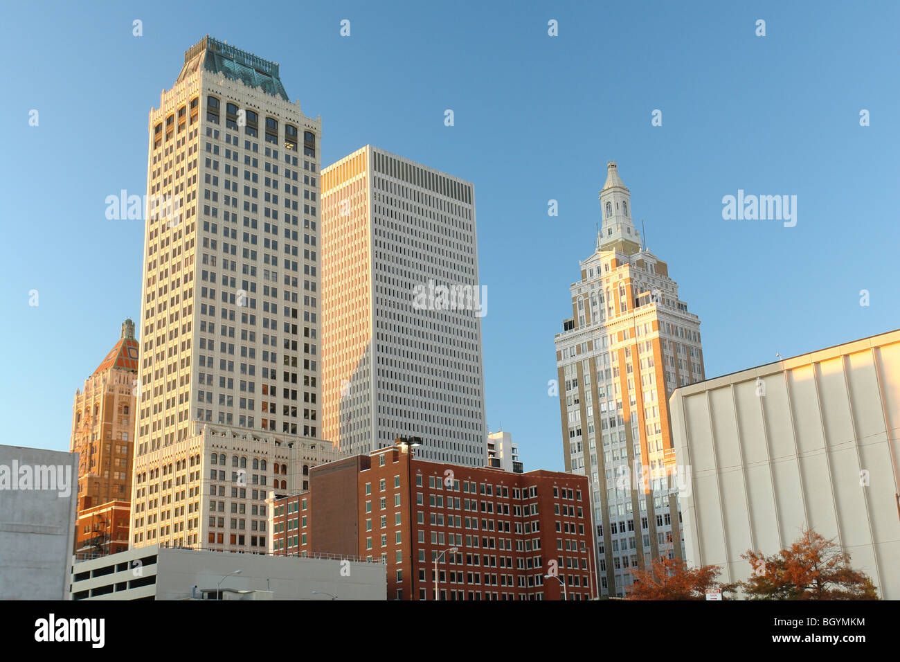 Tulsa, OK, Oklahoma, downtown, skyline Stock Photo