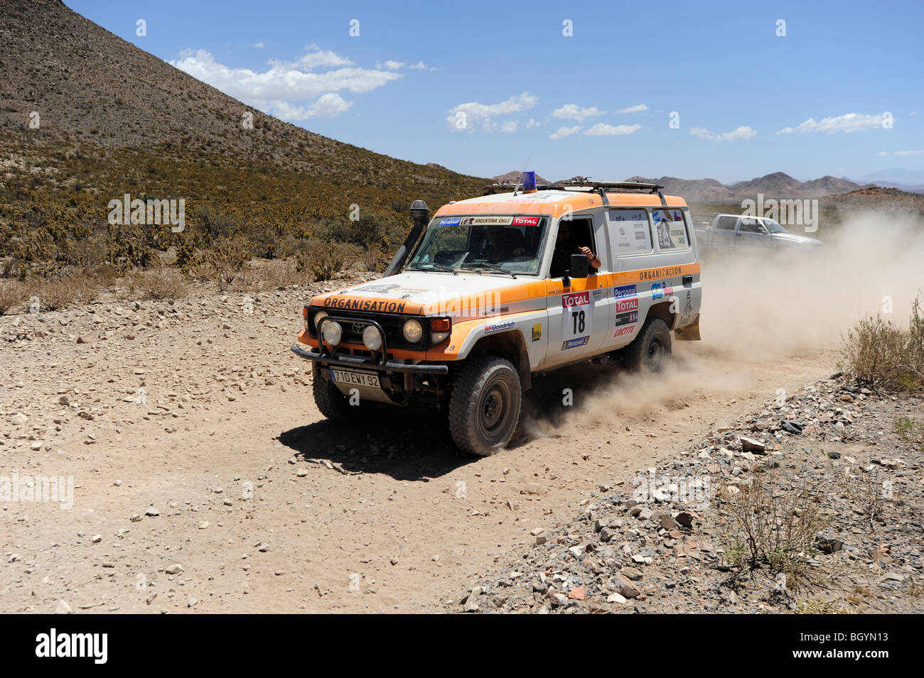 A 4x4 Vehicle in the Rally DAKAR Argentina - Chile 2010 Stock Photo - Alamy