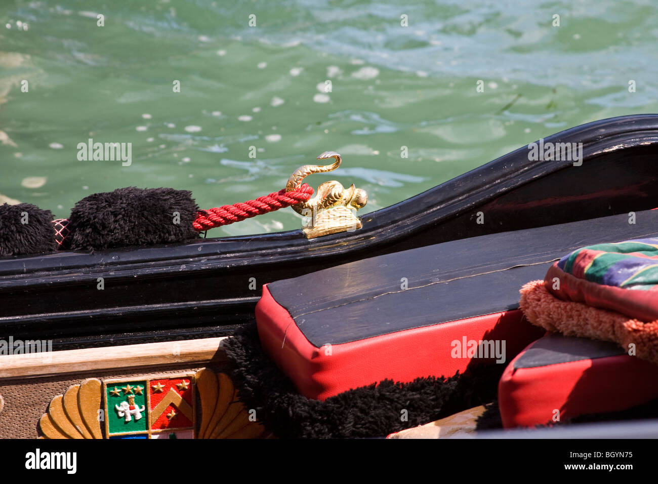 Gondola in venice detail hi-res stock photography and images - Alamy