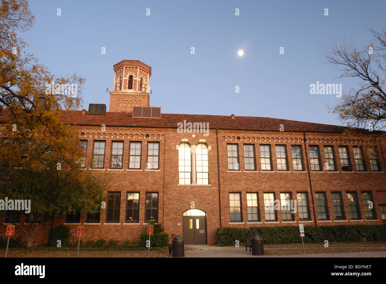 Wichita Falls, TX, Texas, Midwestern State University, evening Stock Photo