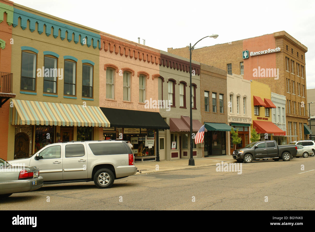 Columbus, MS, Mississippi, Downtown Stock Photo Alamy