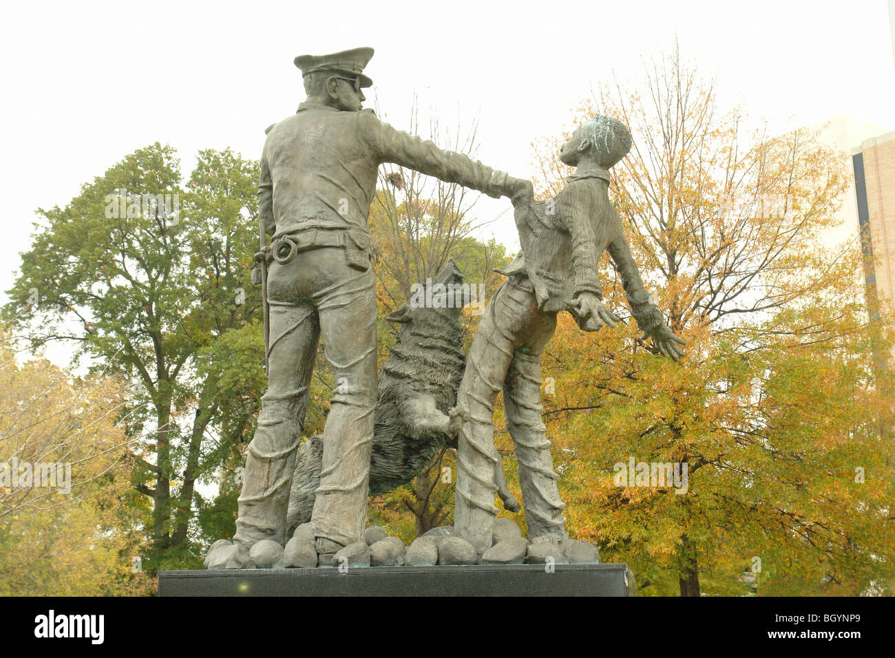 Birmingham, Al, Alabama, Downtown, Kelly Ingram Park, Civil Rights Movement Statue "The Children's March" Stock Photo