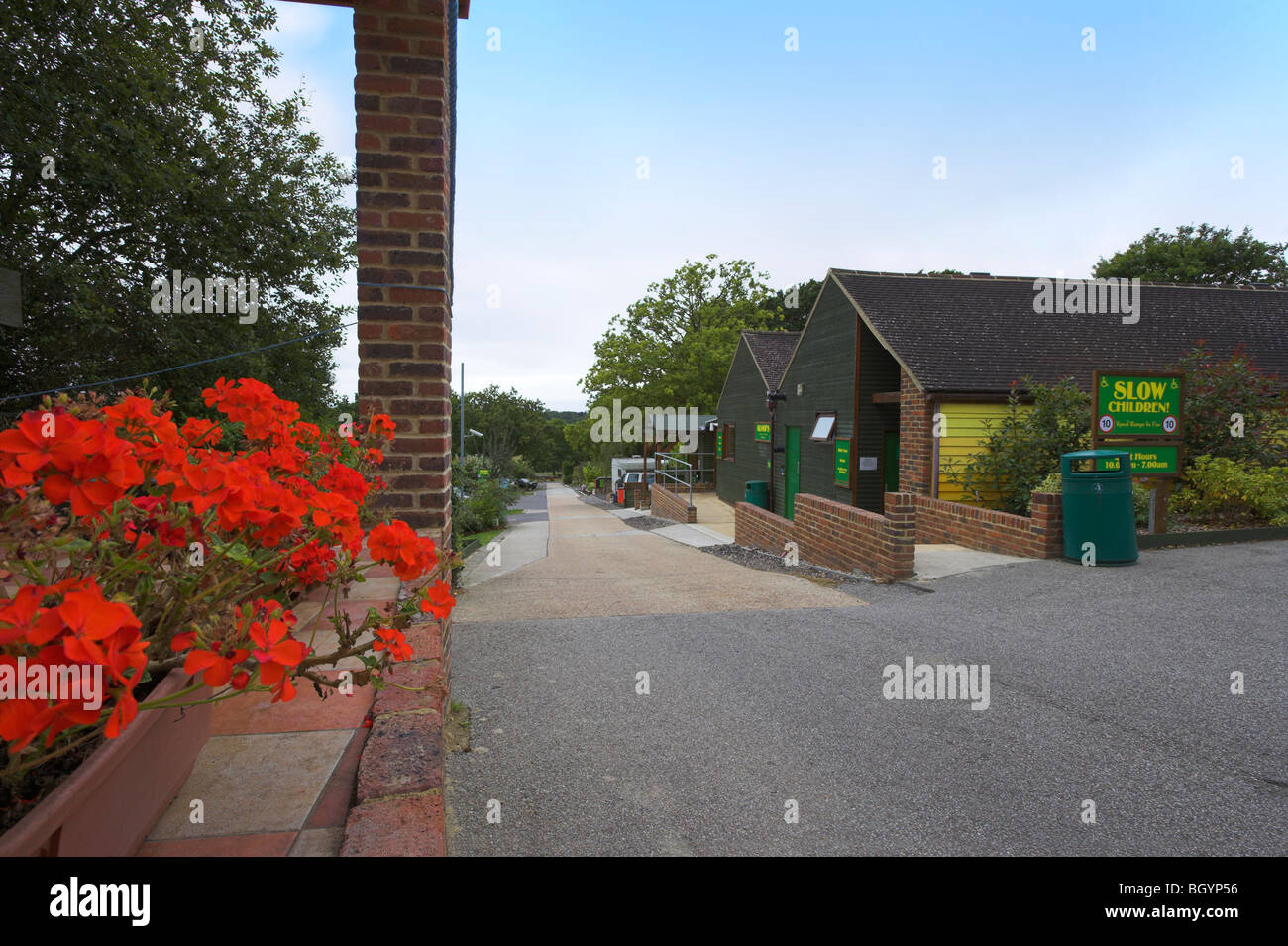 Kloof Caravan Park Bexhill upper shower block Stock Photo Alamy
