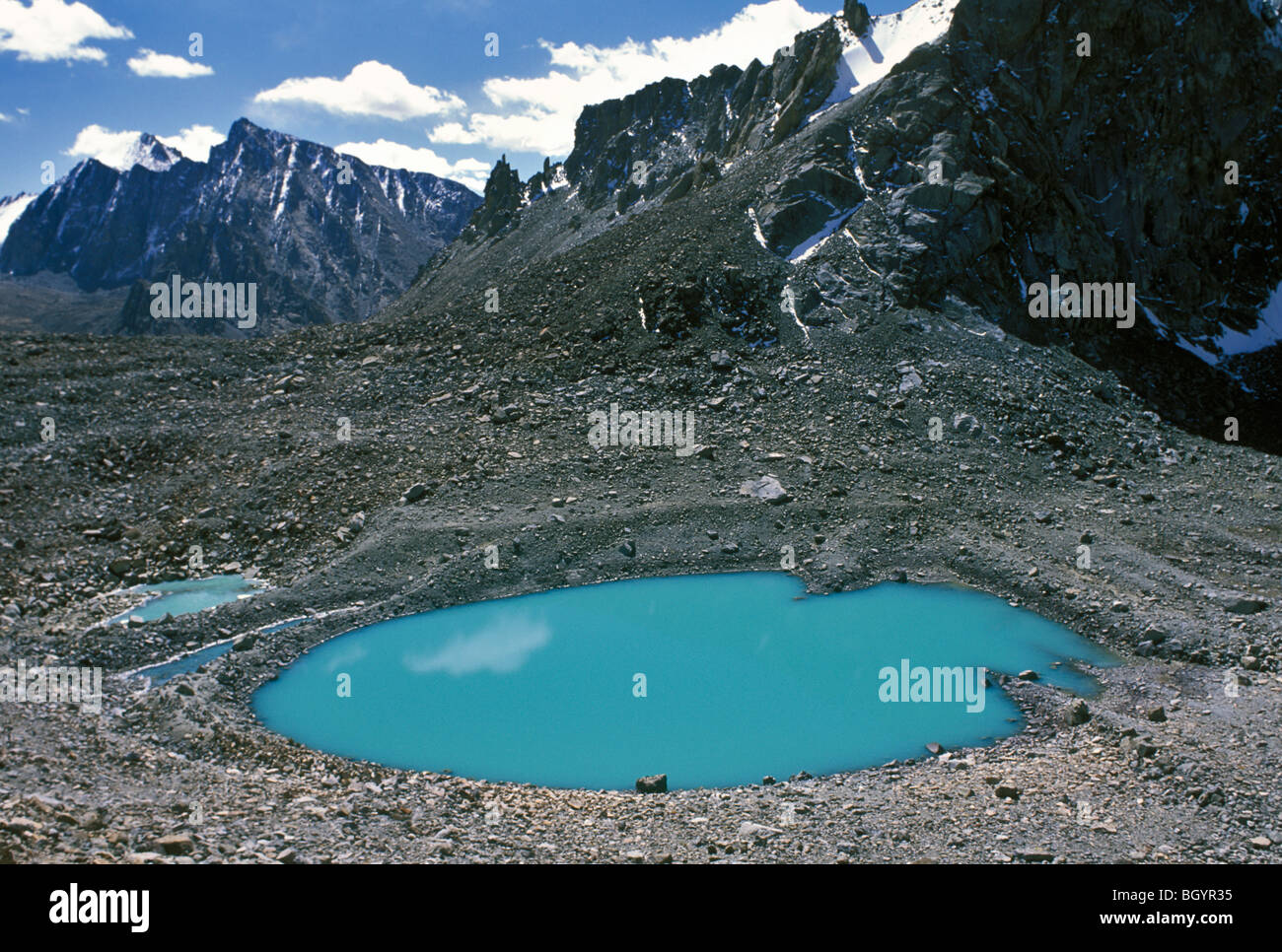 Yokmo Tso Lake.at 5608m just below the Drolma La Pass on the kora ...