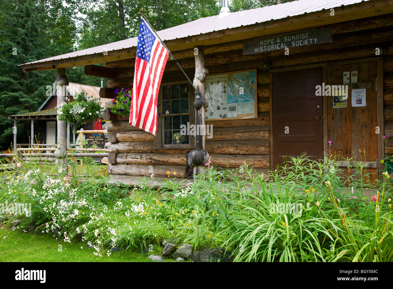 The Historic Museum, Hope, Alaska Stock Photo Alamy