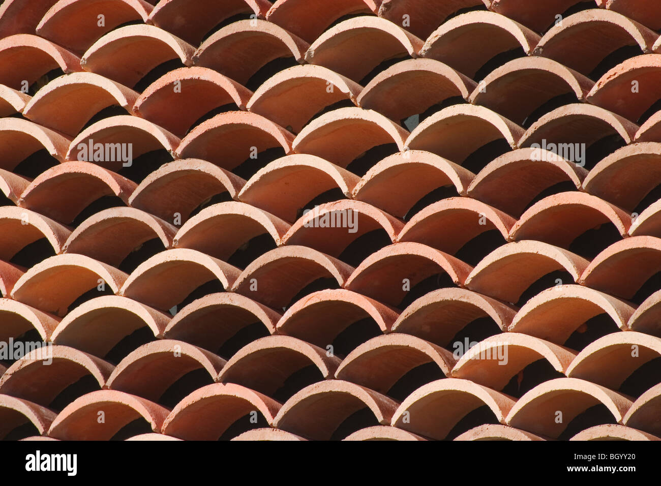 Terra Cotta Shingles Stock Photo Alamy