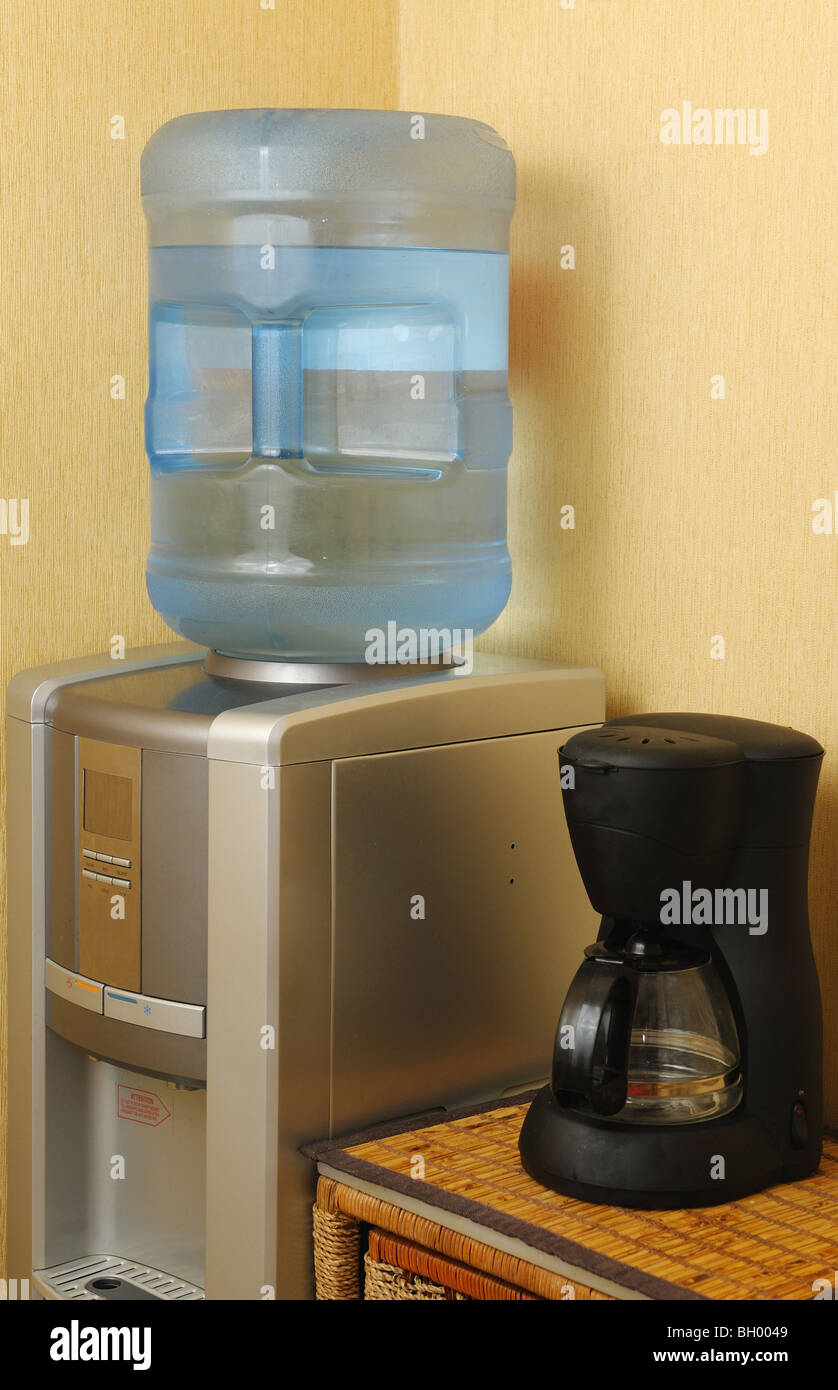 Water cooler and coffee machine in a office Stock Photo