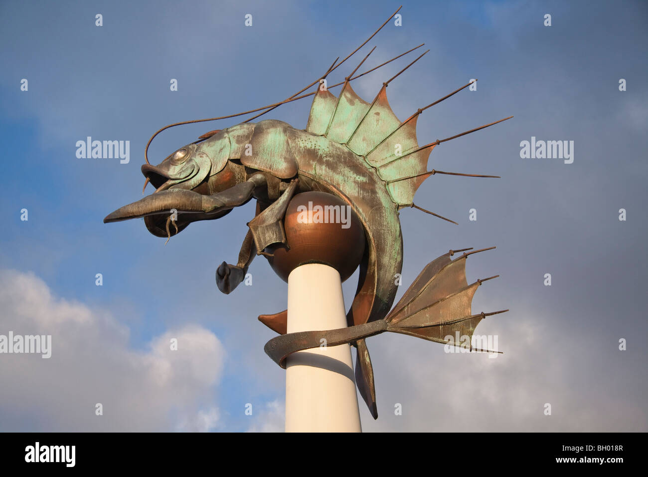 Plymouth barbican prawn sculpture hires stock photography and images