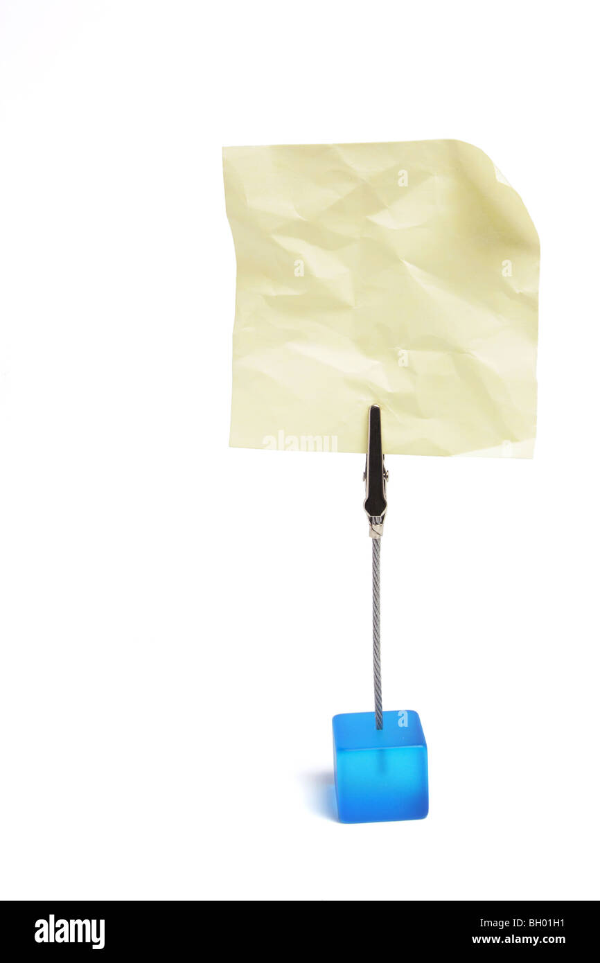 Memo Clip Holder Stock Photo Alamy