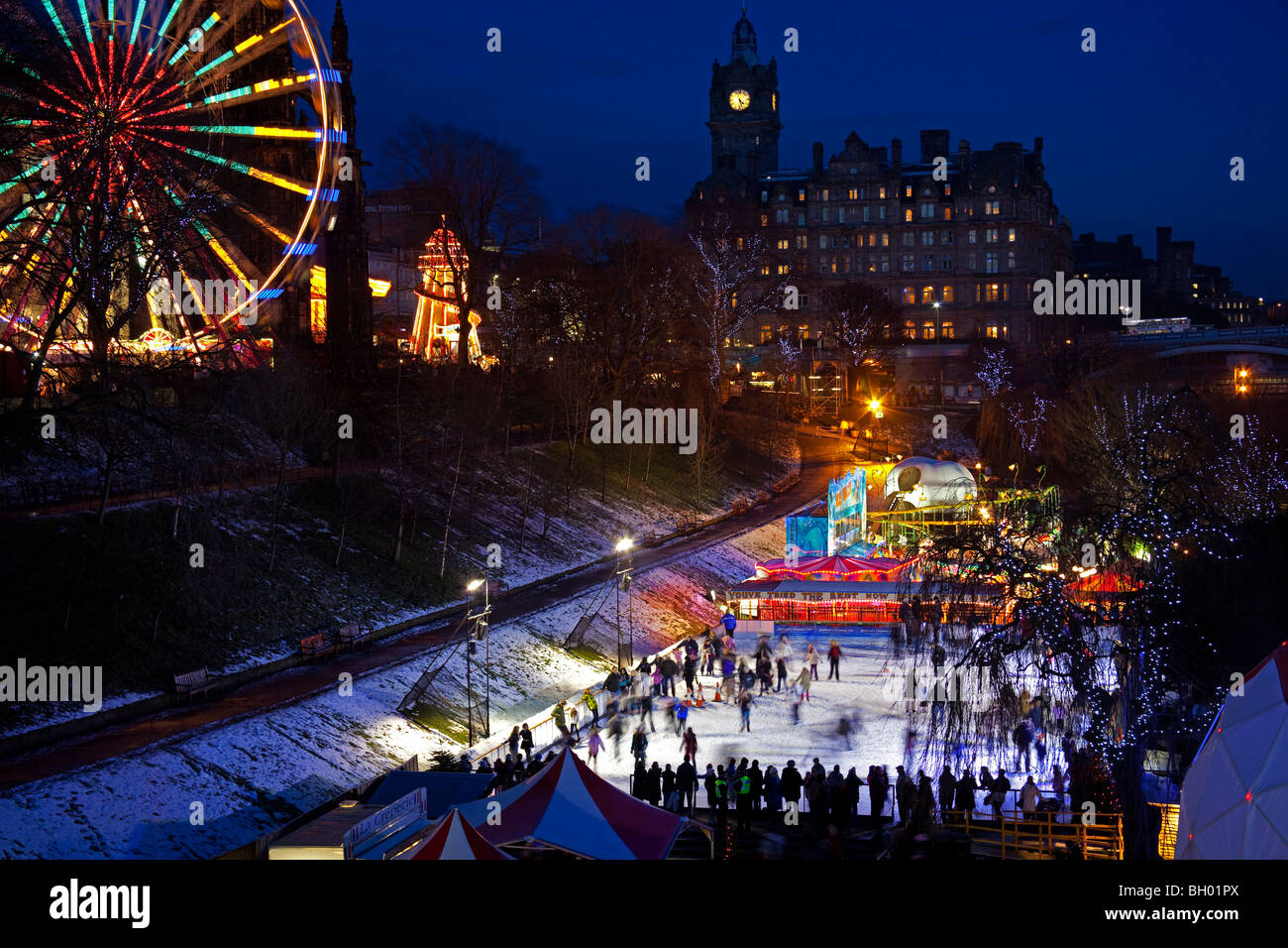 Edinburgh ice skating christmas hires stock photography and images Alamy