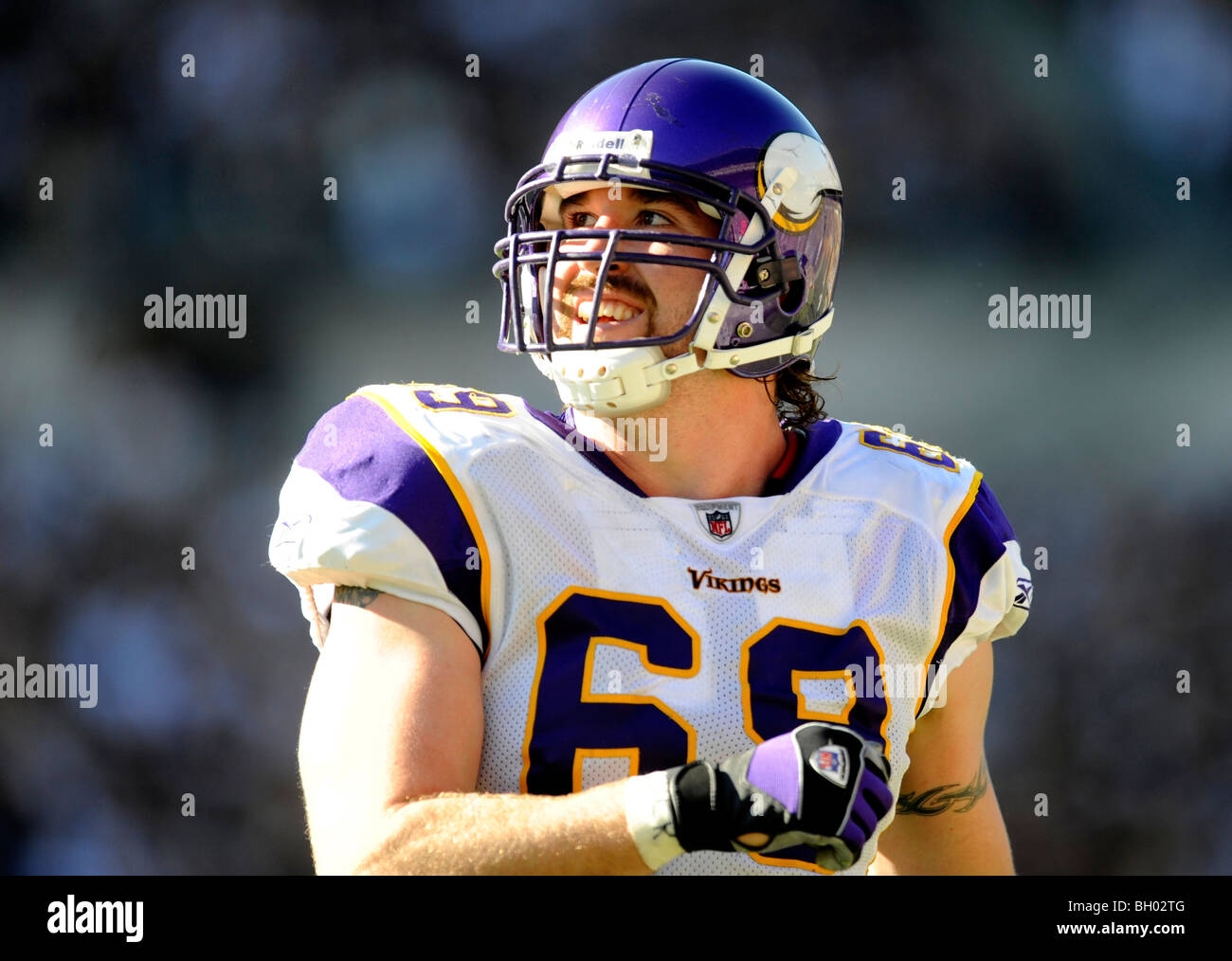 Jared Allen #69 of the Minnesota Vikings Stock Photo