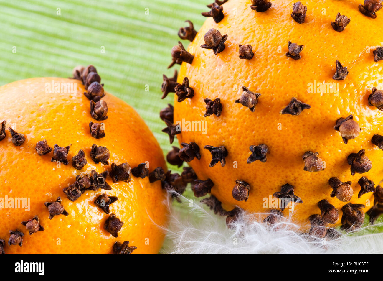 Oranges studded with cloves Stock Photo Alamy