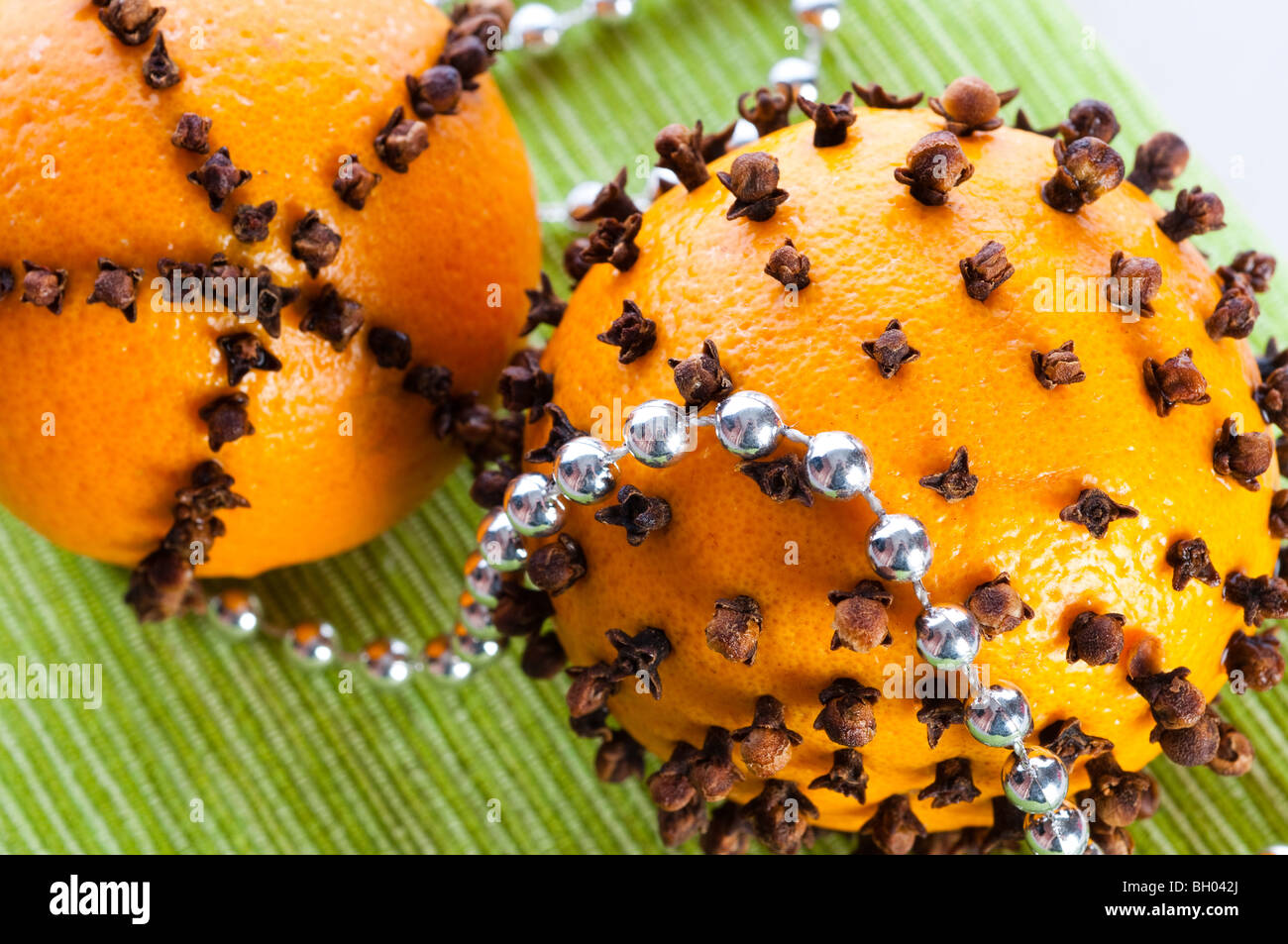 Oranges studded with cloves Stock Photo Alamy