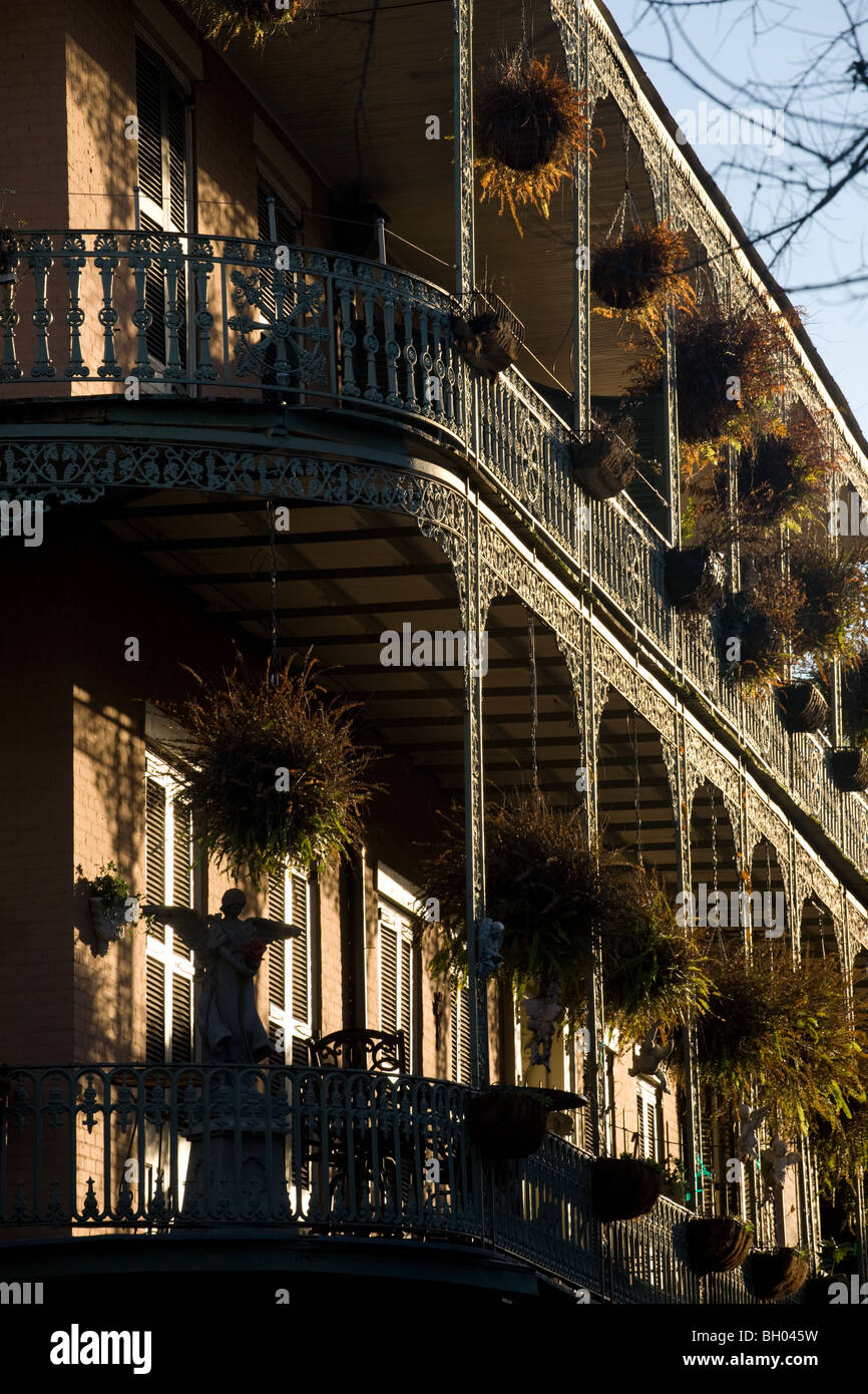 New orleans wrought iron balcony hires stock photography and images