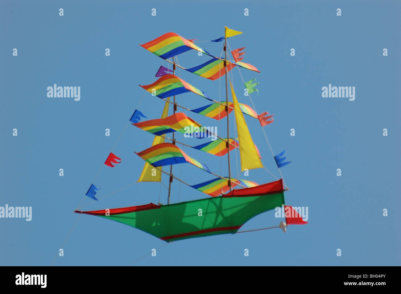 Kite in the shape of a sailing ship in Bali, Indonesia Stock Photo - Alamy