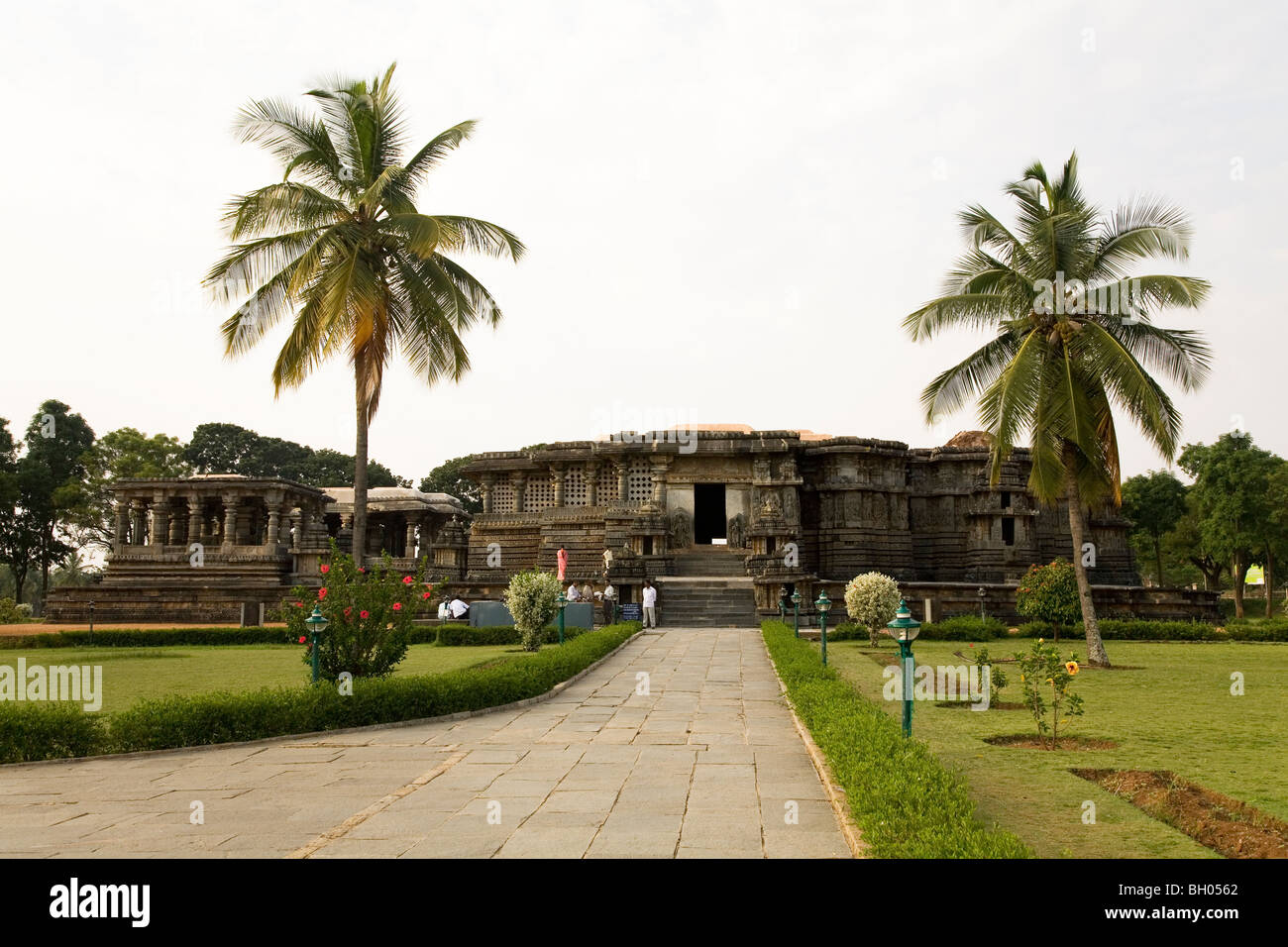 The Hoysaleshvara Temple at Halebid in Karnataka, India. Stock Photo