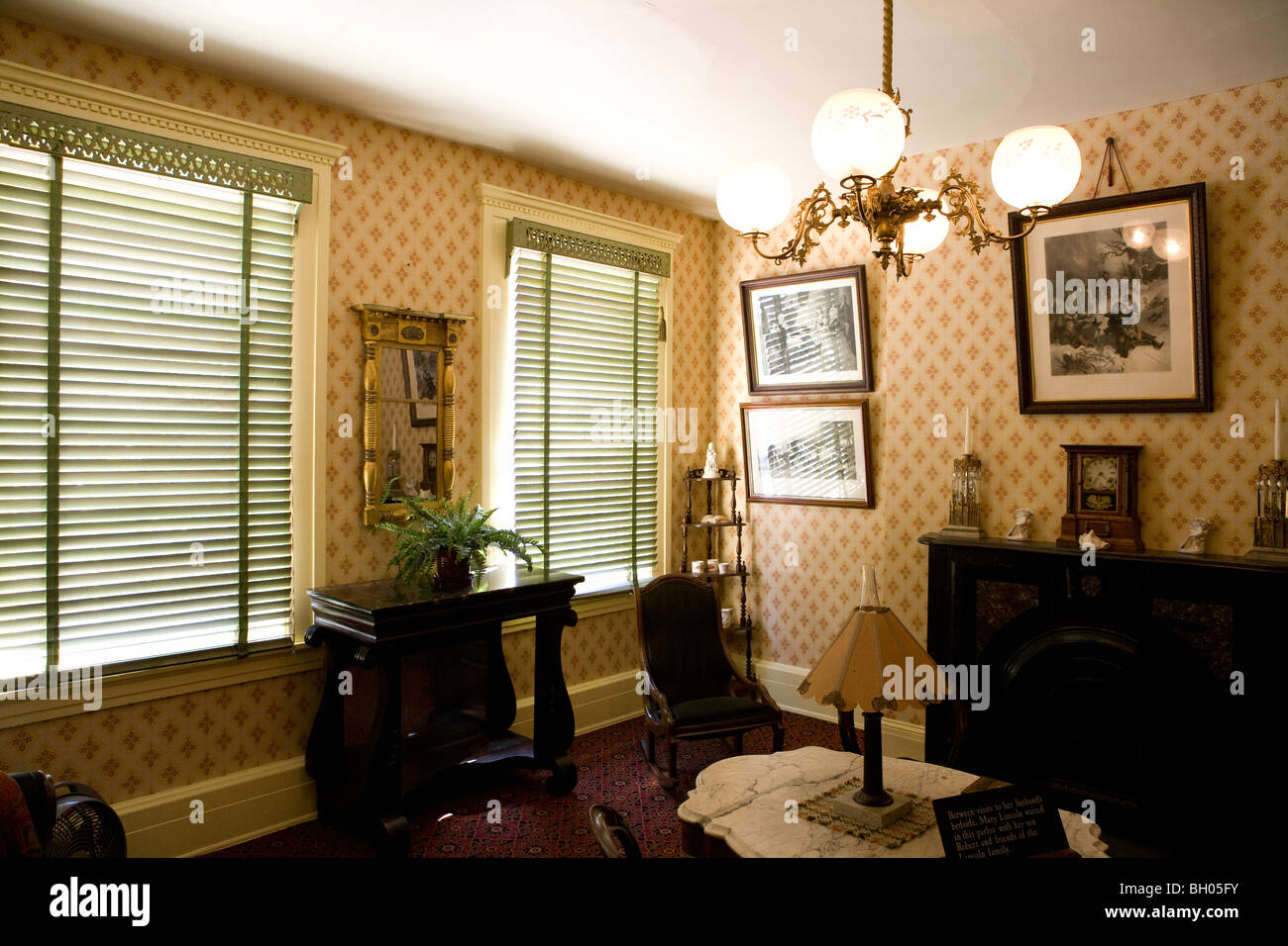 Petersen House where Abraham Lincoln died, Washington DC, USA Stock