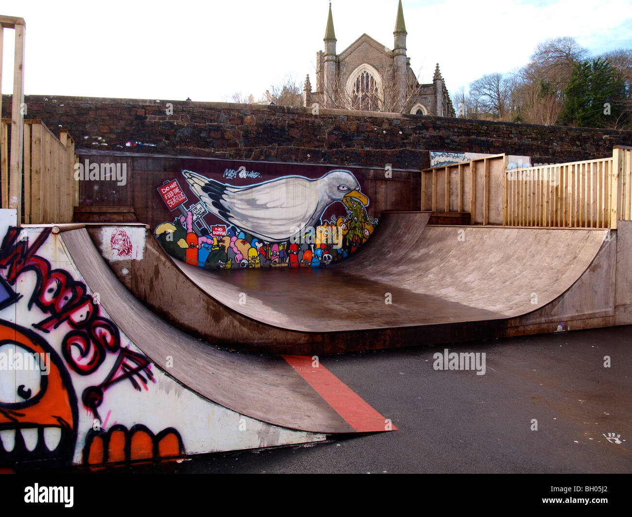 Skate park, Appledore, Devon Stock Photo - Alamy