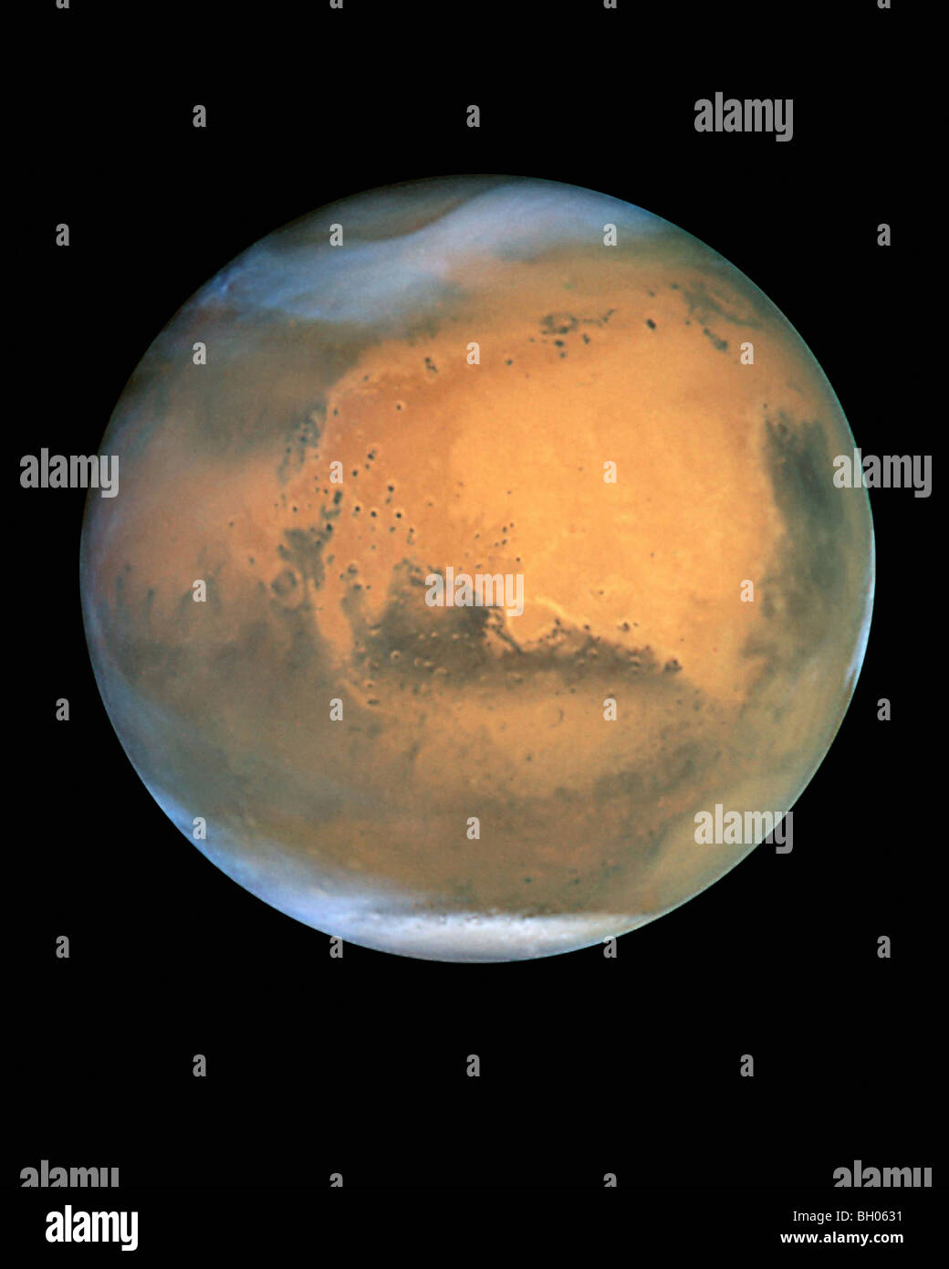 Hubble Captures Best View of Mars Ever Obtained From Earth Stock Photo