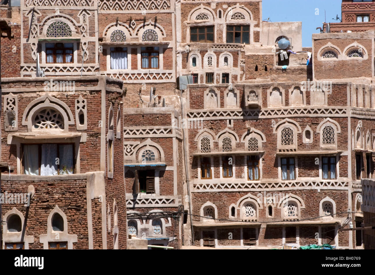 Old Town, Sanaa, Yemen Stock Photo