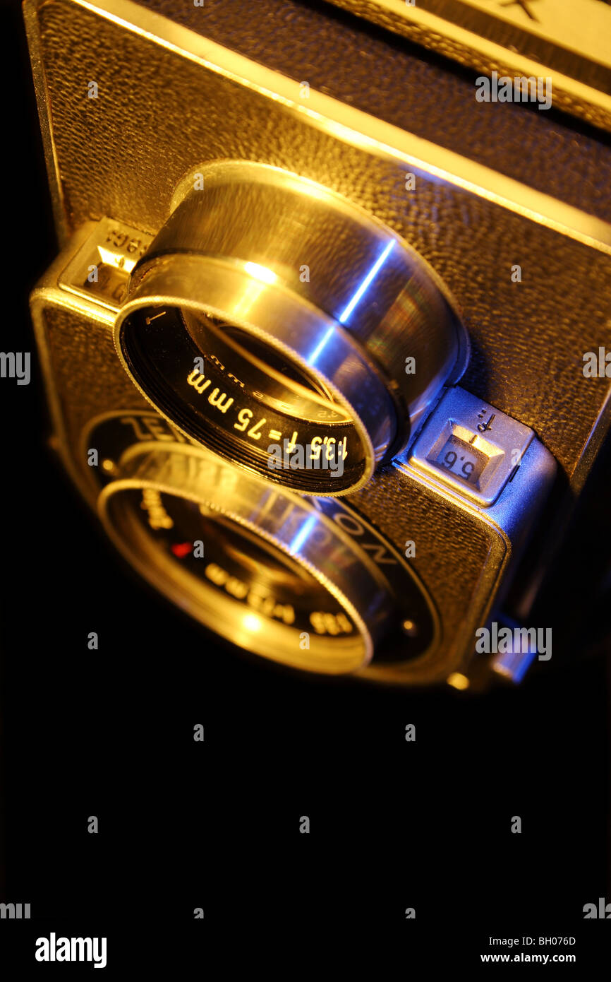 Classic Twin Lens Reflex Medium Format Film Camera Stock Photo